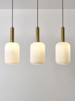 Lámparas De Techo|Lámparas De Techo></noscript>Westwing Collection Lámpara de techo de vidrio opalino Candela