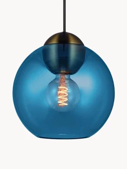 Lámparas De Techo|Lámparas De Techo>Halo Design Lámpara de techo de vidrio Bubbles, tamaños diferentes Azul, dorado con efecto envejecido