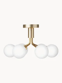 Plafones|Lámparas De Techo>Nuura Lámpara de techo de vidrio Apiales Dorado, blanco