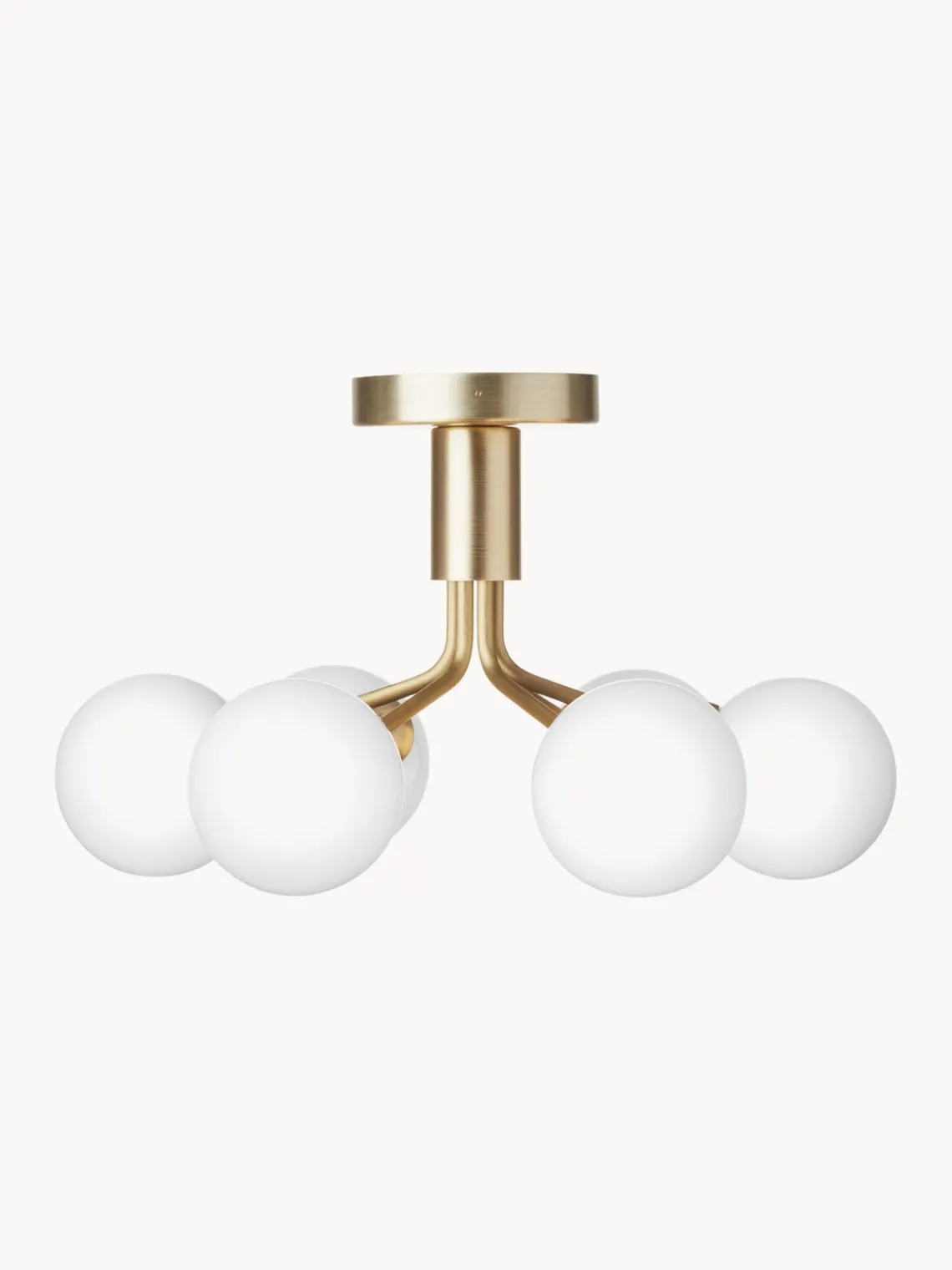 Plafones|Lámparas De Techo>Nuura Lámpara de techo de vidrio Apiales Dorado, blanco