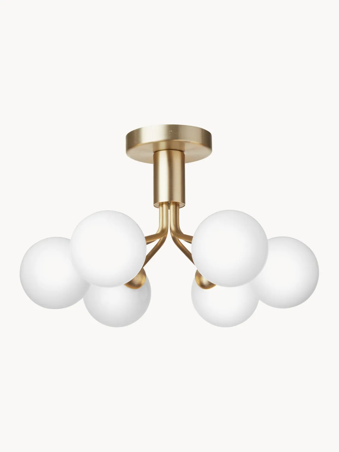 Plafones|Lámparas De Techo>Nuura Lámpara de techo de vidrio Apiales Dorado, blanco