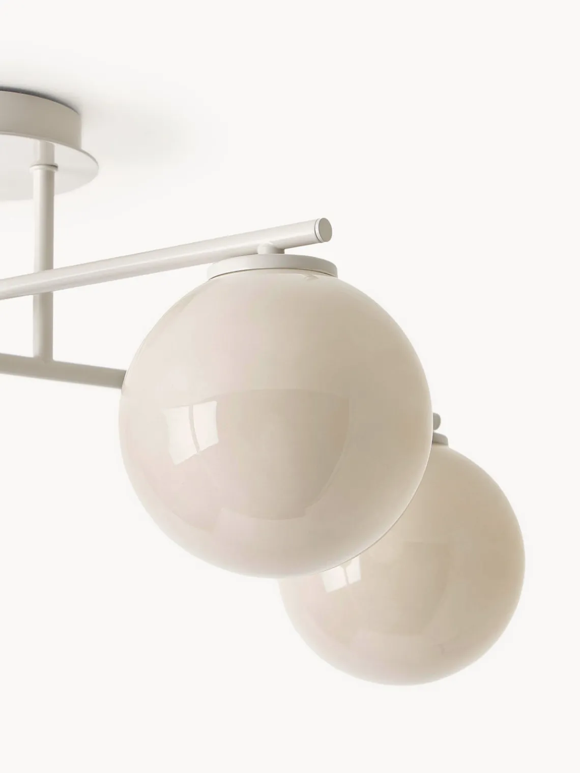 Plafones|Lámparas De Techo>Westwing Collection Lámpara de techo de vidrio opalino Atlanta