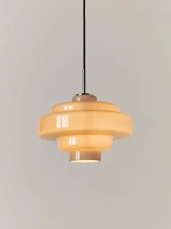 Lámparas De Techo|Lámparas De Techo>Westwing Collection Lámpara de techo de vidrio Millie Taupe, plateado