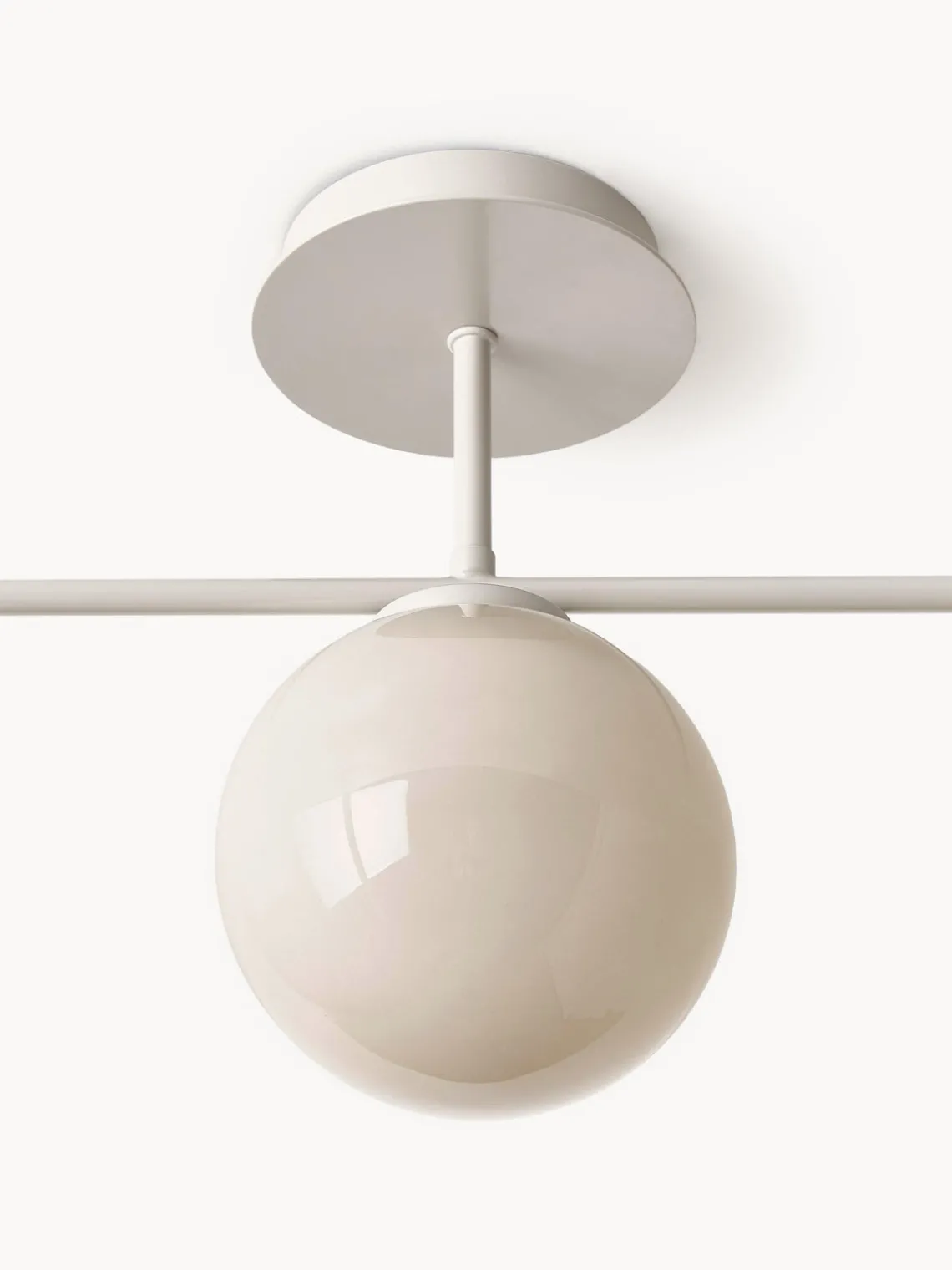 Plafones|Lámparas De Techo>Westwing Collection Lámpara de techo de vidrio opalino Atlanta