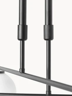 Lámparas De Techo|Lámparas De Techo></noscript>Westwing Collection Lámpara de techo de vidrio opalino Atlanta Blanco, negro