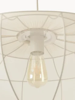 Lámparas De Techo|Lámparas De Techo></noscript>Westwing Collection Lámpara de techo en tejido malla Beau Beige claro