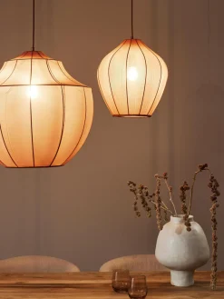 Lámparas De Techo|Lámparas De Techo>Westwing Collection Lámpara de techo en tejido malla Beau Turrón