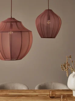 Lámparas De Techo|Lámparas De Techo></noscript>Westwing Collection Lámpara de techo en tejido malla Beau Turrón