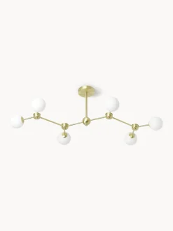 Plafones|Lámparas De Techo>Westwing Collection Lámpara de techo grande Aurelia Blanco, dorado