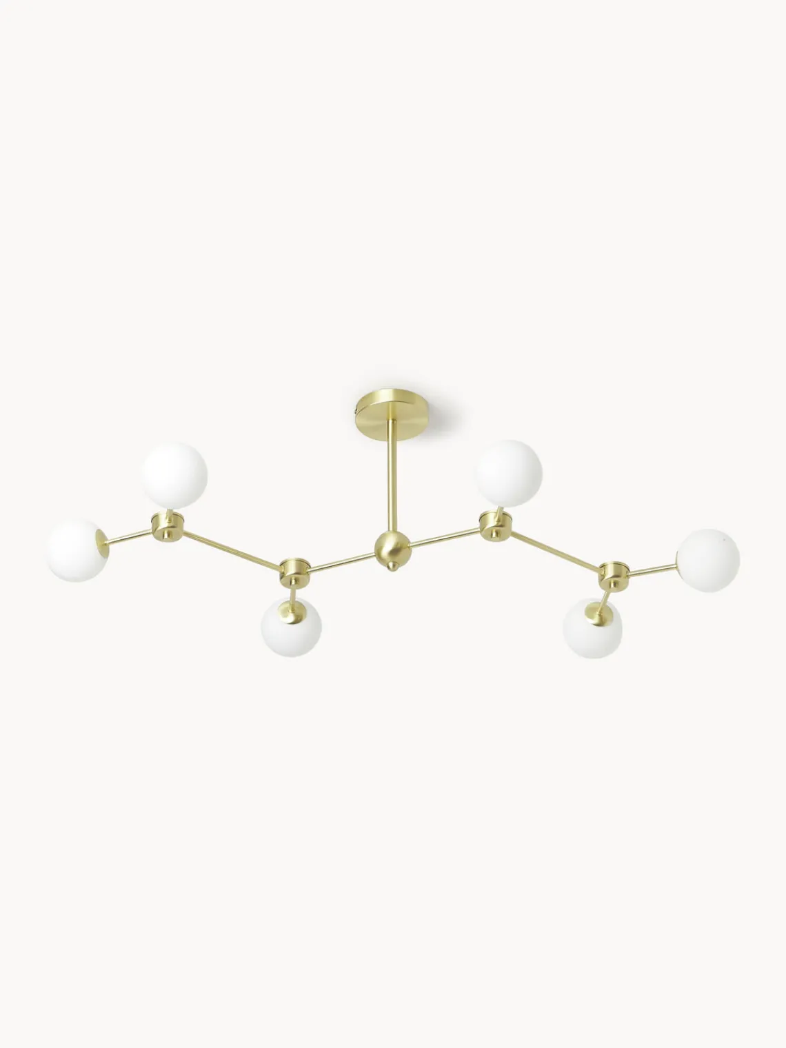 Plafones|Lámparas De Techo>Westwing Collection Lámpara de techo grande Aurelia Blanco, dorado