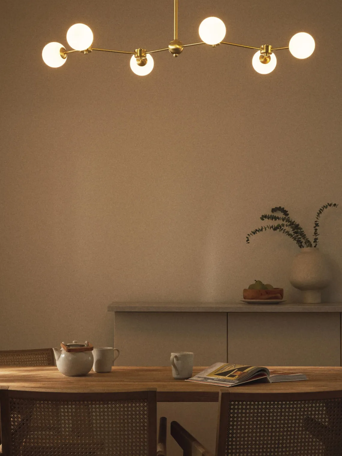 Plafones|Lámparas De Techo>Westwing Collection Lámpara de techo grande Aurelia Blanco, dorado