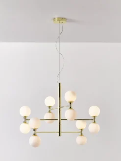 Best Lámpara de techo grande de vidrio opalino Grover Lámparas De Techo|Lámparas De Techo