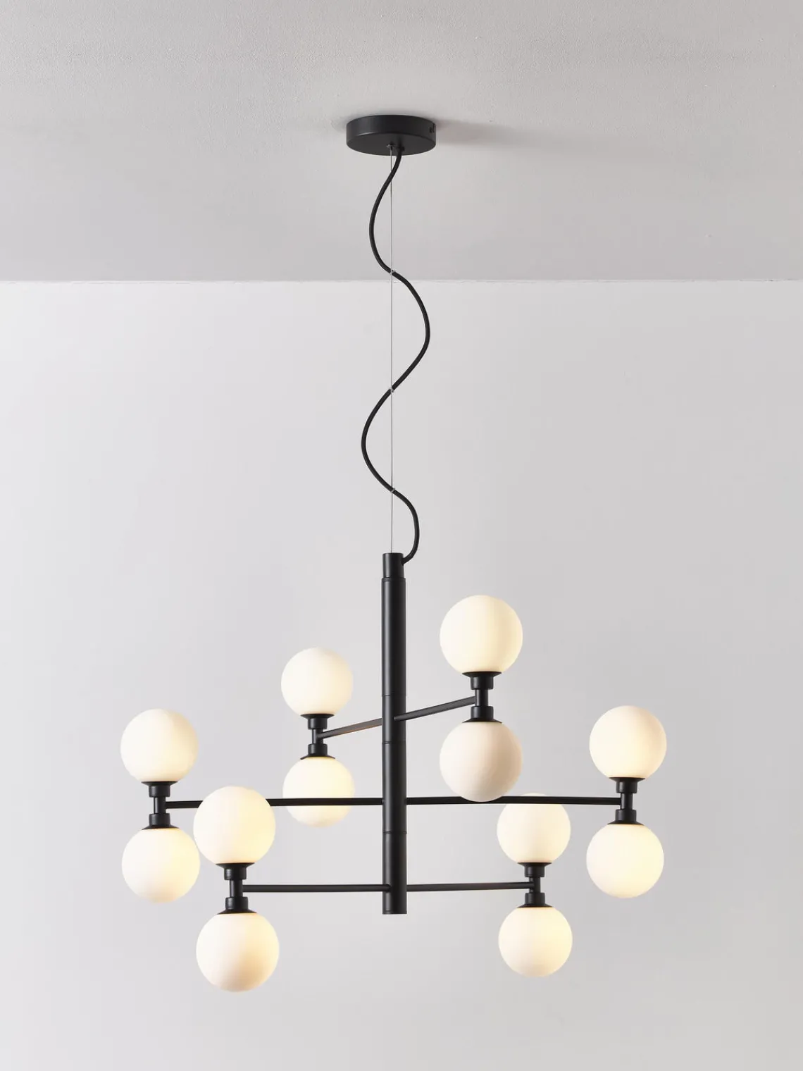 Lámpara de techo grande de vidrio opalino Grover Lámparas De Techo|Lámparas De Techo