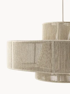 Lámparas De Techo|Lámparas De Techo></noscript>Westwing Collection Lámpara de techo grande de lino Lace Beige