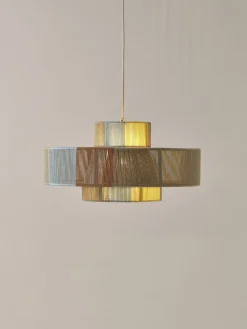 Lámparas De Techo|Lámparas De Techo></noscript>Westwing Collection Lámpara de techo grande de lino Lace Multicolor