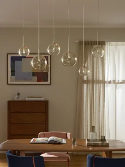 Lámparas De Techo|Lámparas De Techo></noscript>Westwing Collection Lámpara de techo grande esferas de vidrio Raquel Beige transparente