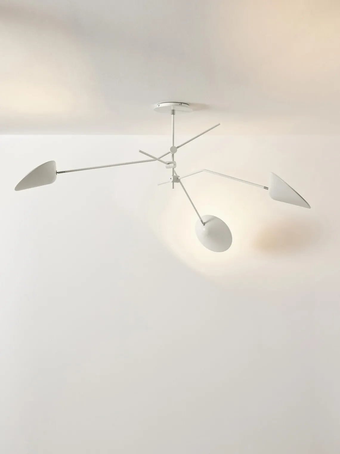 Plafones|Lámparas De Techo>Westwing Collection Lámpara de techo grande Neron Blanco crema, plateado