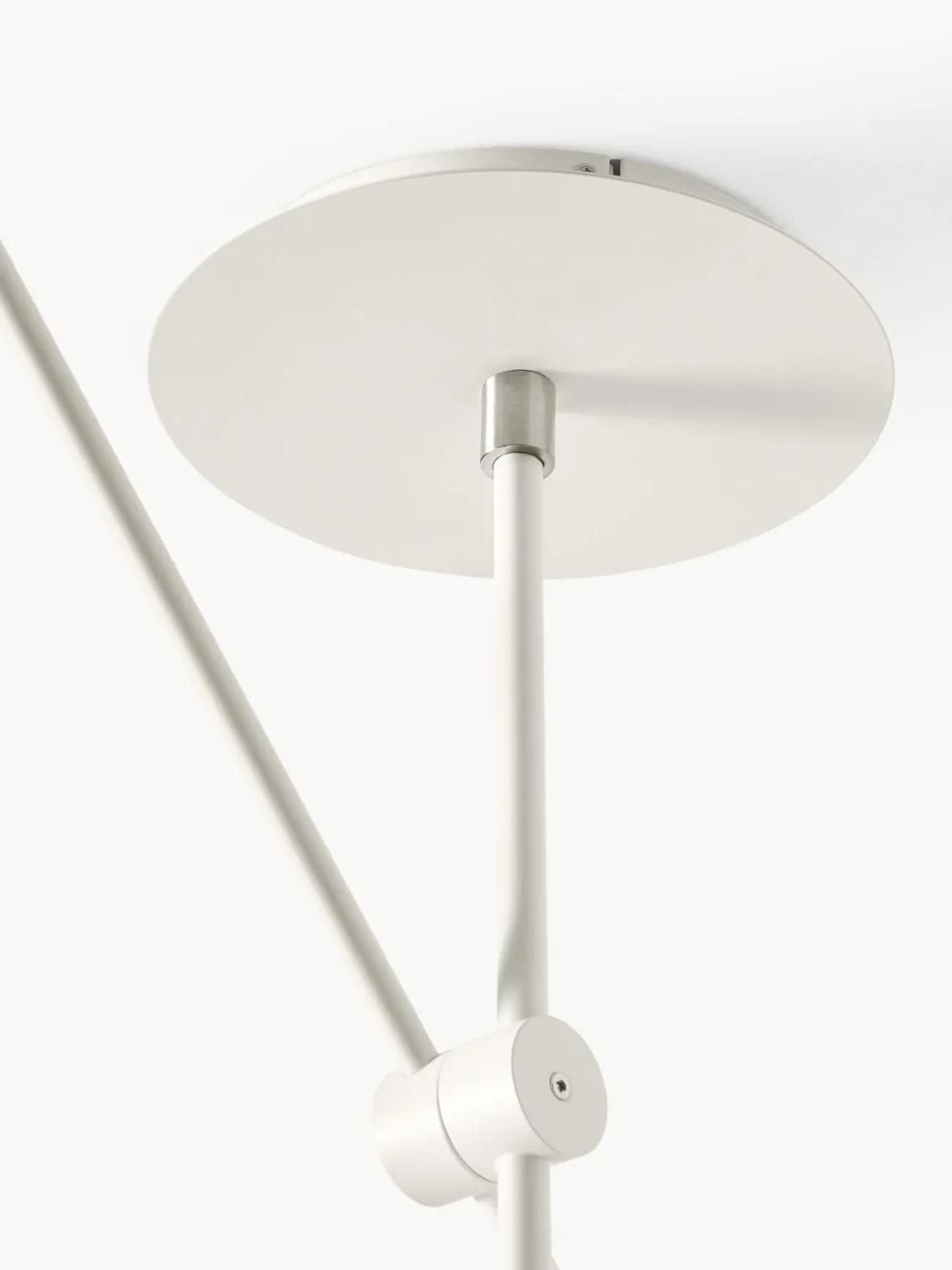 Plafones|Lámparas De Techo>Westwing Collection Lámpara de techo grande Neron Blanco crema, plateado