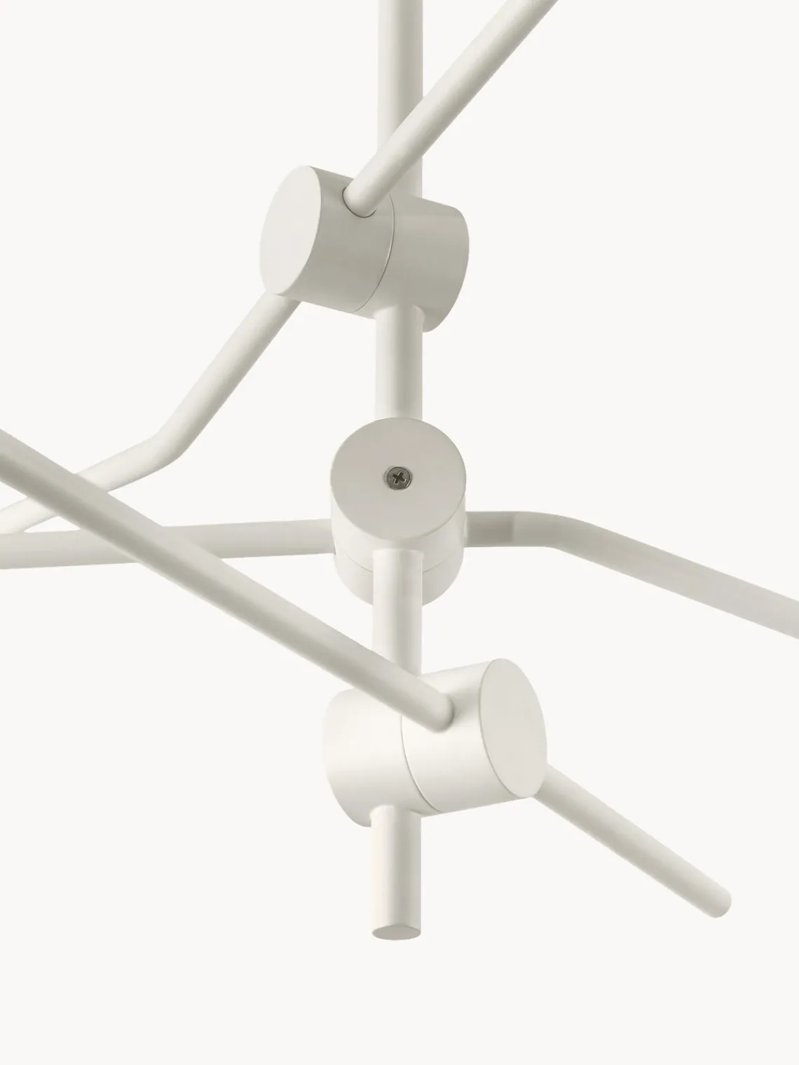 Plafones|Lámparas De Techo>Westwing Collection Lámpara de techo grande Neron Blanco crema, plateado