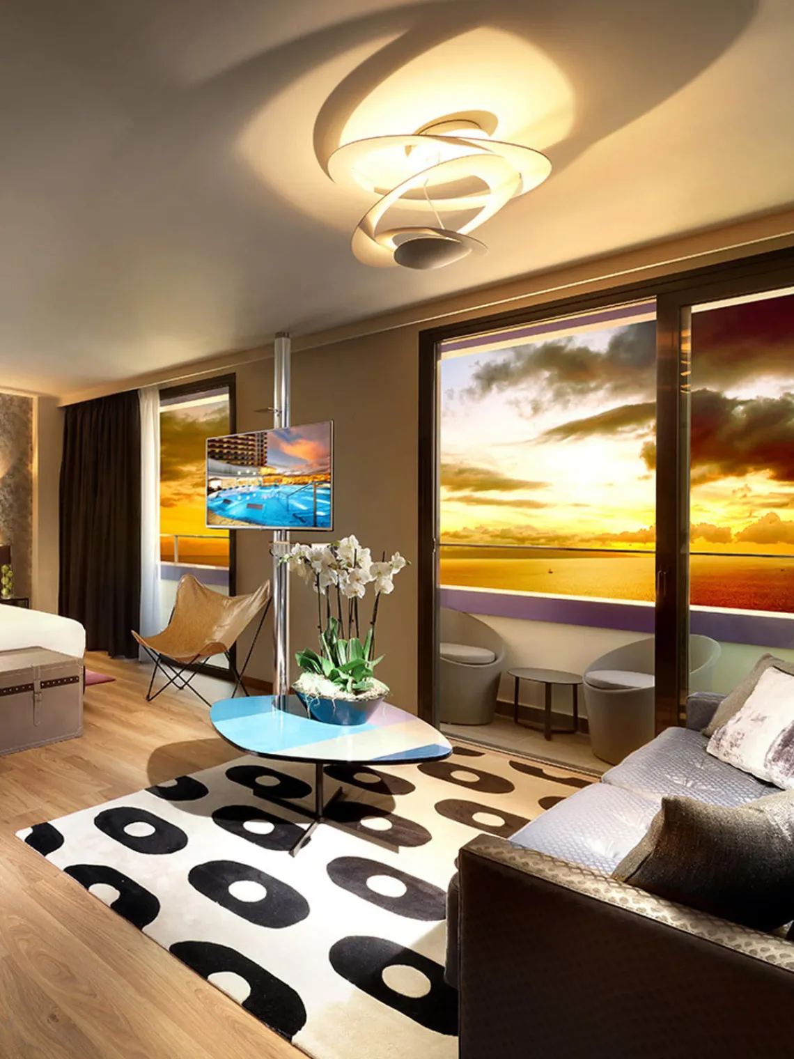 Plafones|Lámparas De Techo>Artemide Lámpara de techo grande Pirce, Ø 69 cm