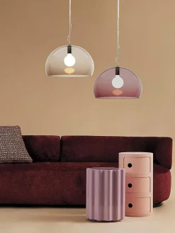 Lámparas De Techo|Lámparas De Techo>Kartell Lámpara de techo LED FL/Y Rosa oscuro