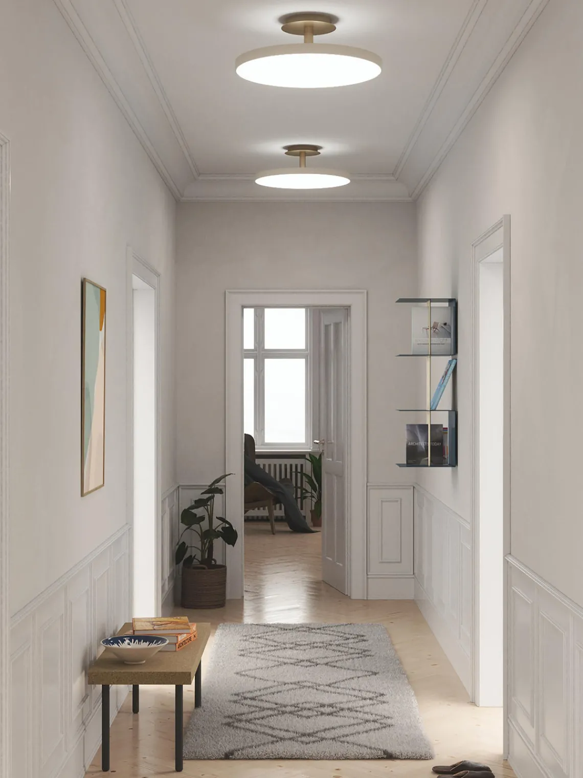 New Lámpara de techo LED regulable Asteria, tamaños diferentes Plafones|Lámparas De Techo