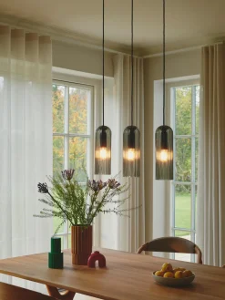 Lámparas De Techo|Lámparas De Techo> Lámpara de techo Miella Gris antracita, transparente, negro