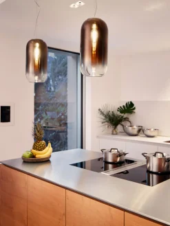 Lámparas De Techo|Lámparas De Techo>Artemide Lámpara de techo pequeña artesanal Gople Marrón, plateado