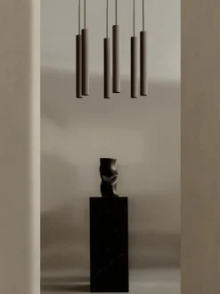 Hot Lámpara de techo pequeña con superficie acanalada Tubulaire, 48 cm Lámparas De Techo|Lámparas De Techo