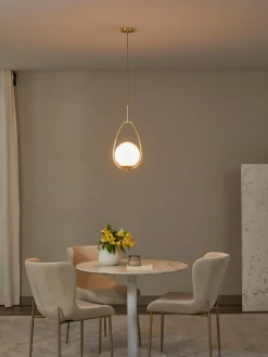 Lámpara de techo pequeña de vidrio opalino Avalon Lámparas De Techo|Lámparas De Techo