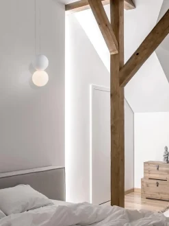 Outlet Lámpara de techo pequeña de vidrio y hormigón Zero Lámparas De Techo|Lámparas De Techo