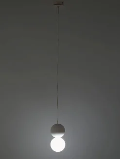 Outlet Lámpara de techo pequeña de vidrio y hormigón Zero Lámparas De Techo|Lámparas De Techo