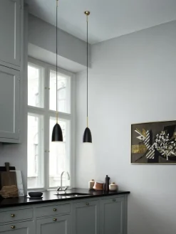 Lámparas De Techo|Lámparas De Techo>GUBI Lámpara de techo pequeña Gräshoppa Negro mate