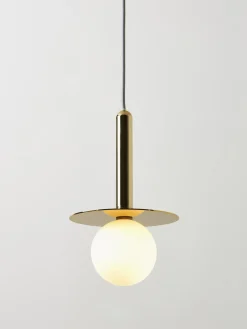 Lámparas De Techo|Lámparas De Techo>Houseof Lámpara de techo pequeña Plate Blanco, dorado