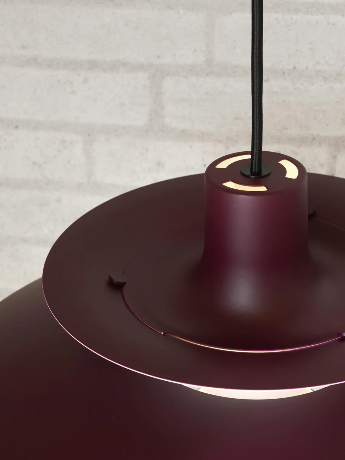 Lámparas De Techo|Lámparas De Techo>Louis Poulsen Lámpara de techo PH 5 Rojo vino, blanco