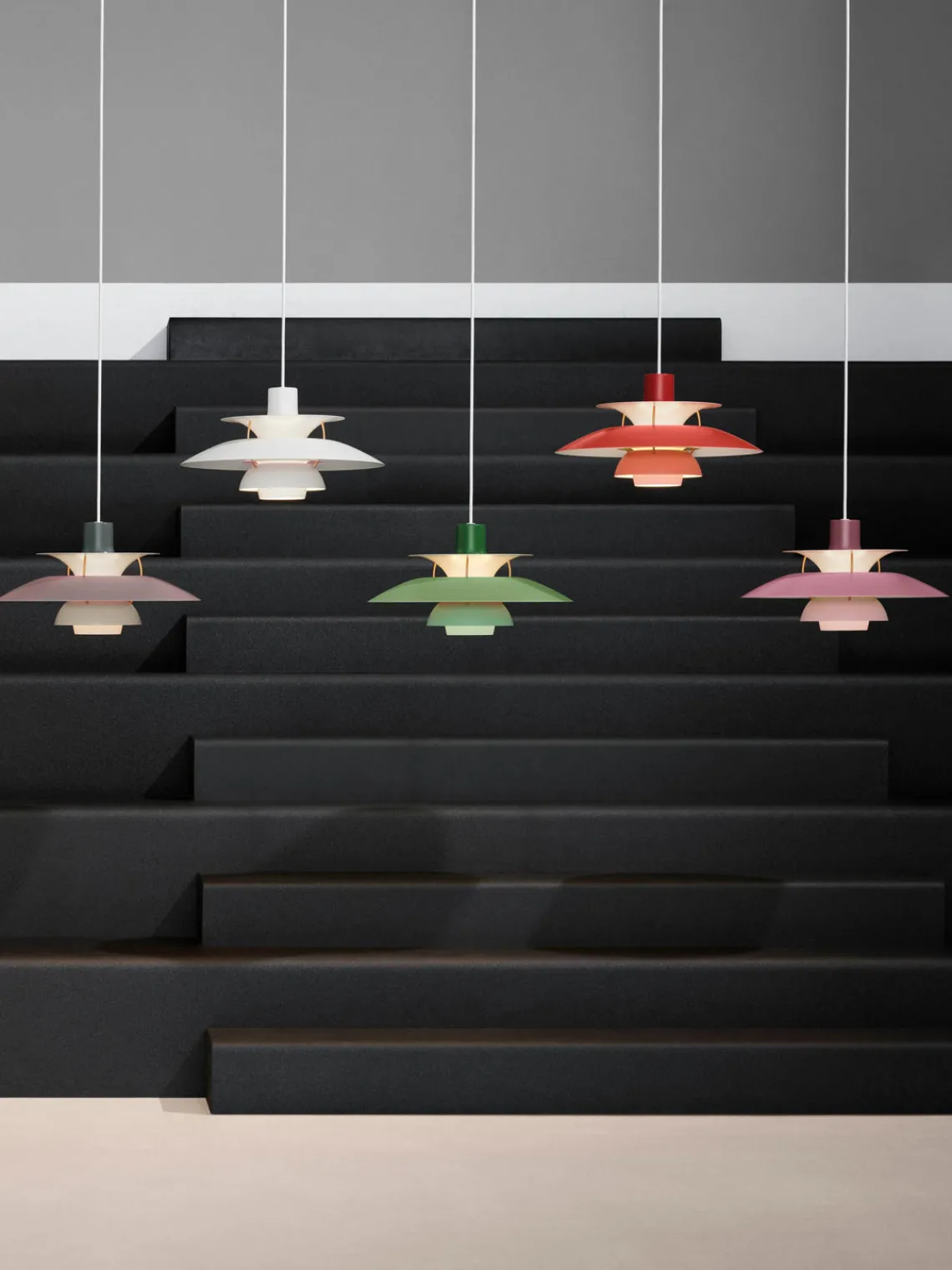 Lámparas De Techo|Lámparas De Techo>Louis Poulsen Lámpara de techo PH 5 Verde claro, verde oscuro, dorado