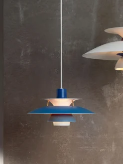 Lámparas De Techo|Lámparas De Techo></noscript>Louis Poulsen Lámpara de techo PH 5 Tonos azules, dorado