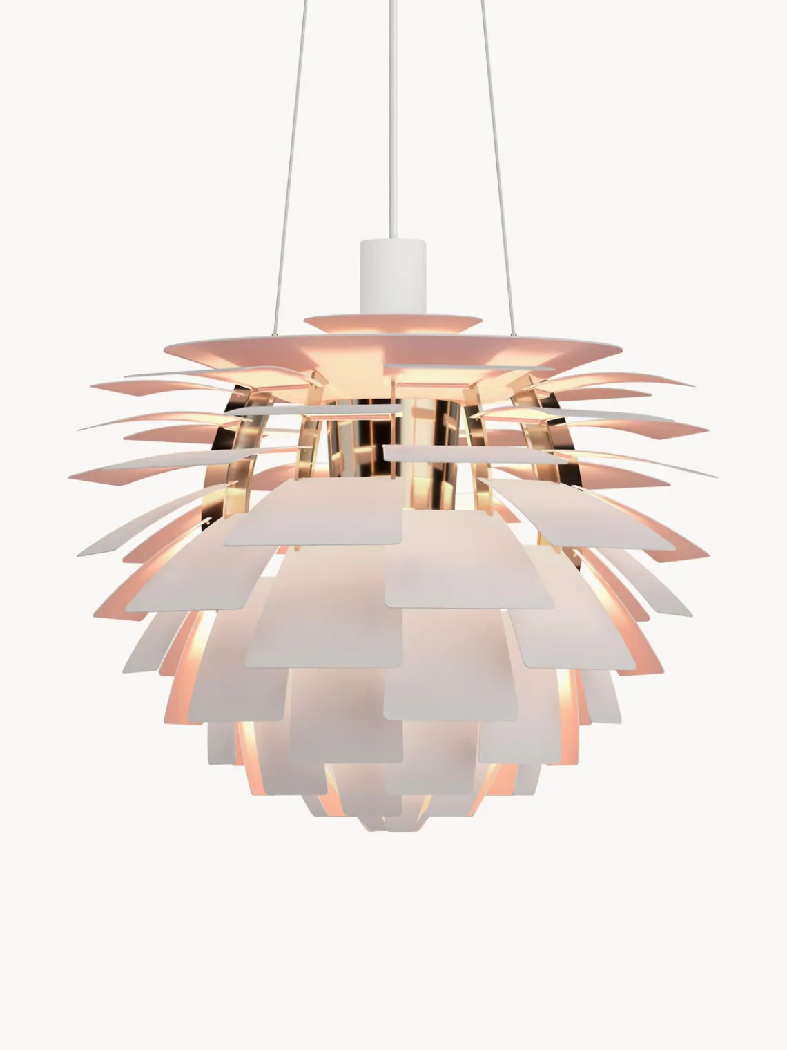 Lámparas De Techo|Lámparas De Techo>Louis Poulsen Lámpara de techo PH Artichoke Anniversary Edition Blanco, rosa claro, dorado