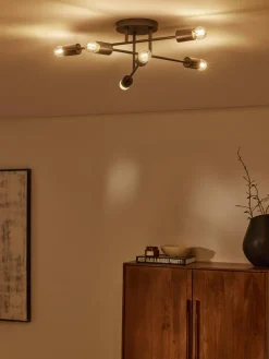 Plafones|Lámparas De Techo>Westwing Collection Lámpara de techo Venja Negro