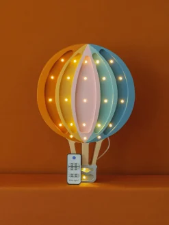 Decoración Infantil|Lámparas Infantiles>Little Lights Lámpara infantil LED artesanal regulable con función de temporizador Hot Air Baloon Multicolor