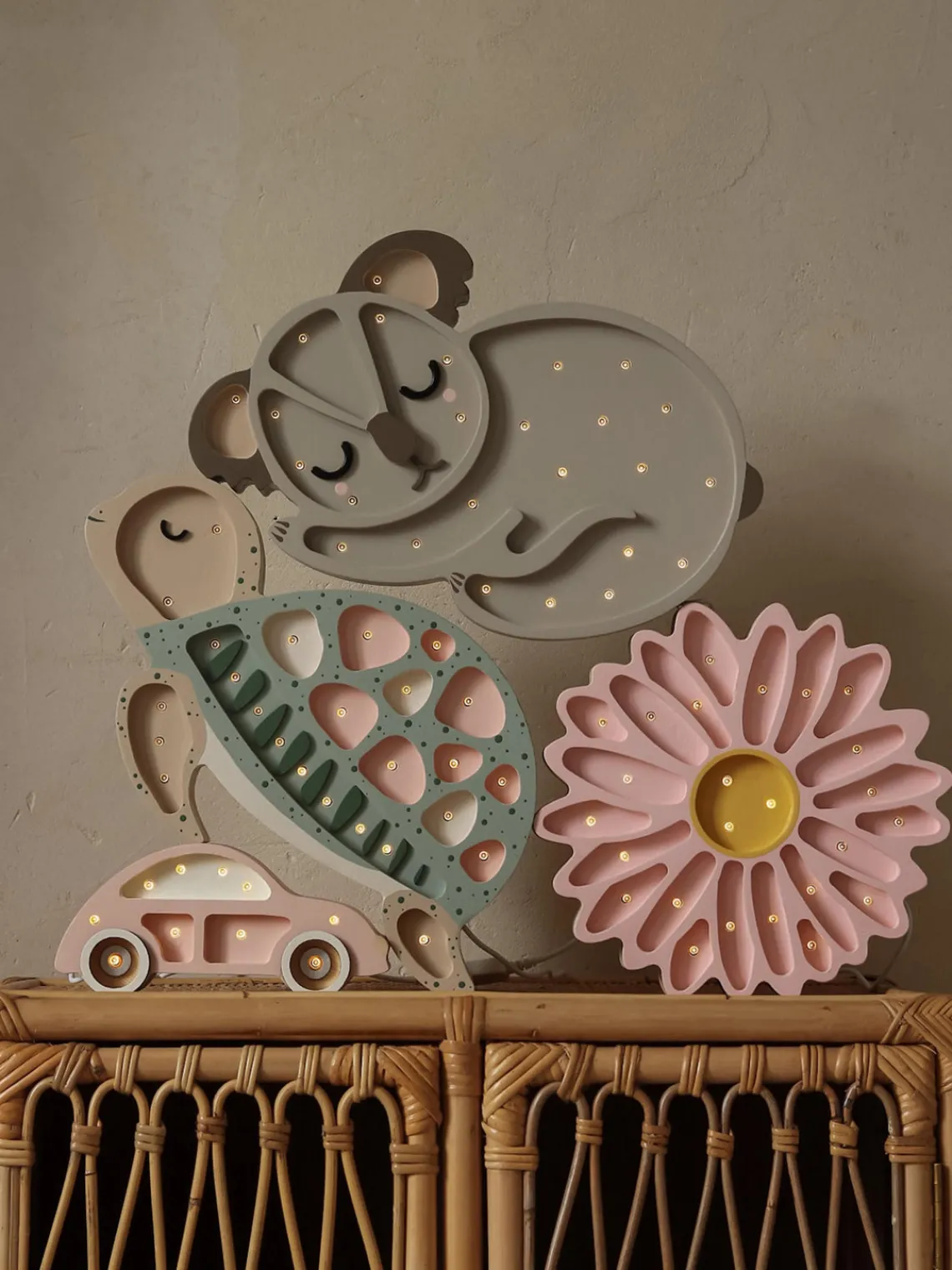 New Lámpara infantil LED artesanal regulable Koala, con función de temporizador Niños Decoración Infantil|Lámparas Infantiles