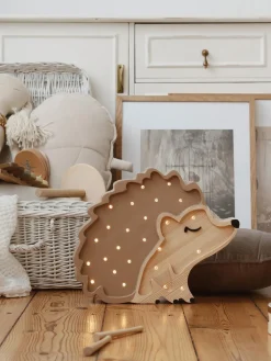 Lámpara infantil LED artesanal regulable con función de temporizador Hedgehog Niños Lámparas Infantiles|Decoración Infantil