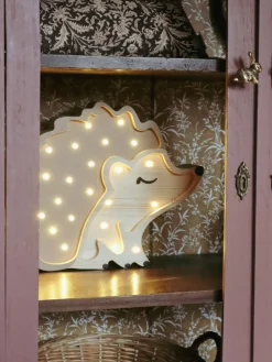 Lámpara infantil LED artesanal regulable con función de temporizador Hedgehog Niños Lámparas Infantiles|Decoración Infantil