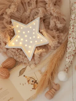 Decoración Infantil|Lámparas Infantiles>Little Lights Lámpara infantil LED artesanal regulable Star, con función de temporizador