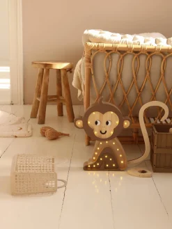 Decoración Infantil|Lámparas Infantiles></noscript>Little Lights Lámpara infantil LED artesanal regulable con función de temporizador y control a mando Monkey