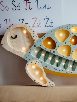 Decoración Infantil|Lámparas Infantiles>Little Lights Lámpara infantil LED artesanal regulable con función de temporizador Turtle