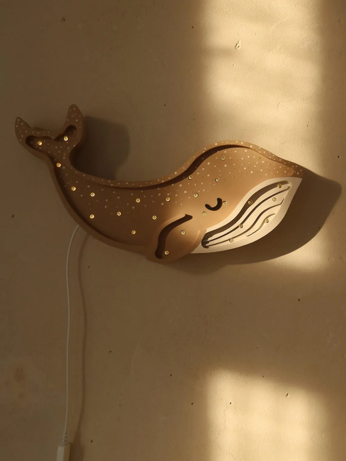 Decoración Infantil|Lámparas Infantiles>Little Lights Lámpara infantil LED artesanal regulable con función de temporizador y control remoto Whale