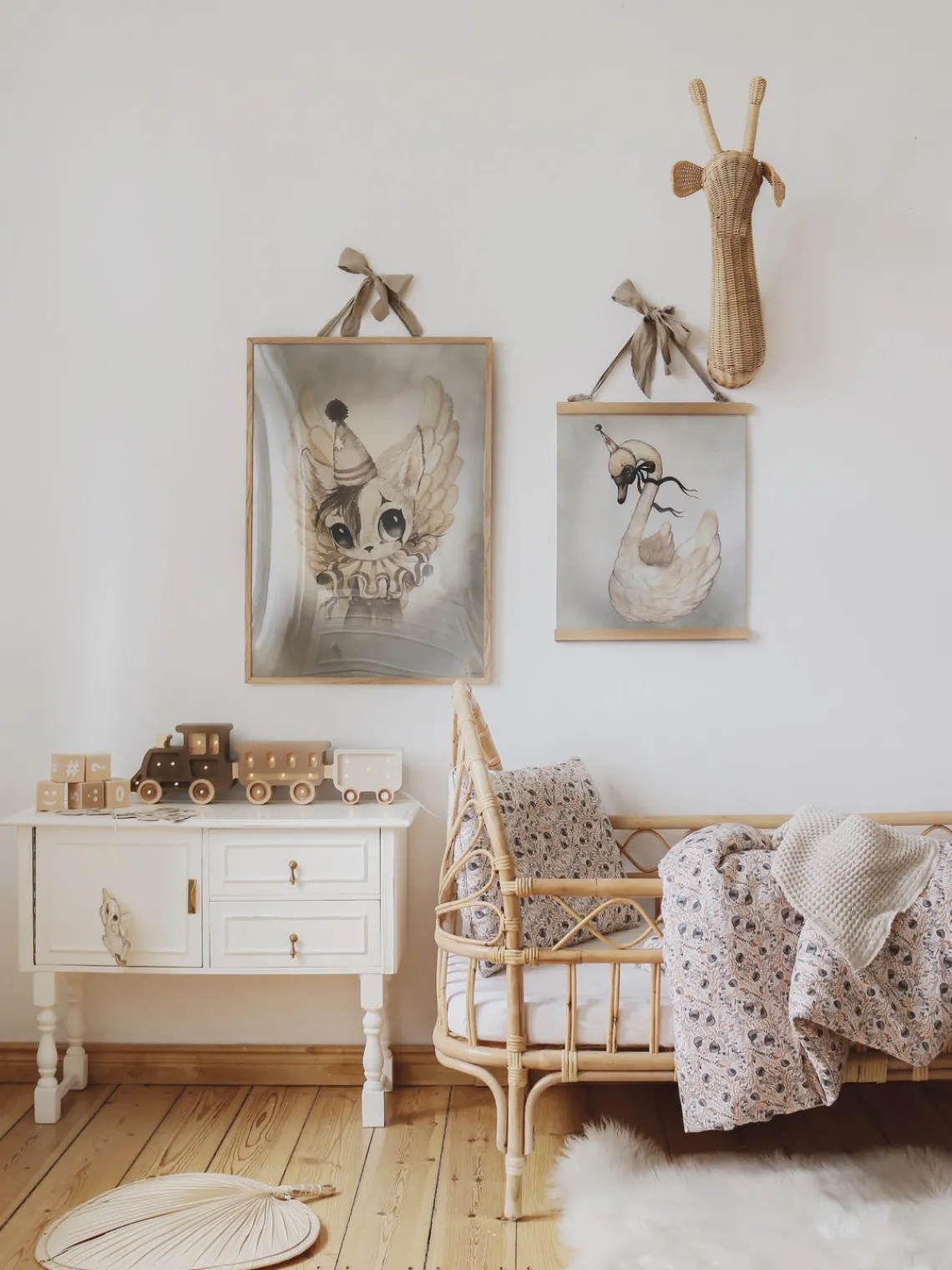 Lámparas Infantiles|Lámparas Infantiles>Little Lights Lámpara infantil LED artesanal regulable Train, con función de temporizador y control remoto