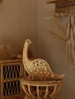 Lámpara infantil LED artesanal regulable Diplodocus, con función de temporizador Niños Decoración Infantil|Lámparas Infantiles