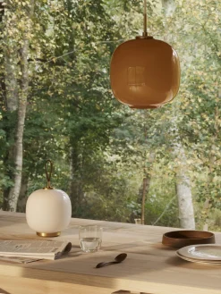 Lámparas De Mesa De Exterior|Lámparas De Mesa De Exterior></noscript>Louis Poulsen Lámpara LED para exterior regulable VL 45, portátil Rosa claro, latón